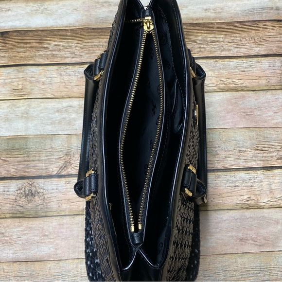 Tory Burch Robinson Basket-Weave Dome Satchel Bag - Picture 9 of 16